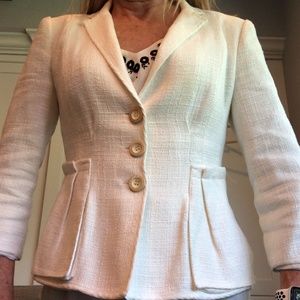 Nanette Lepore Size 4 white (warm white) Jacket